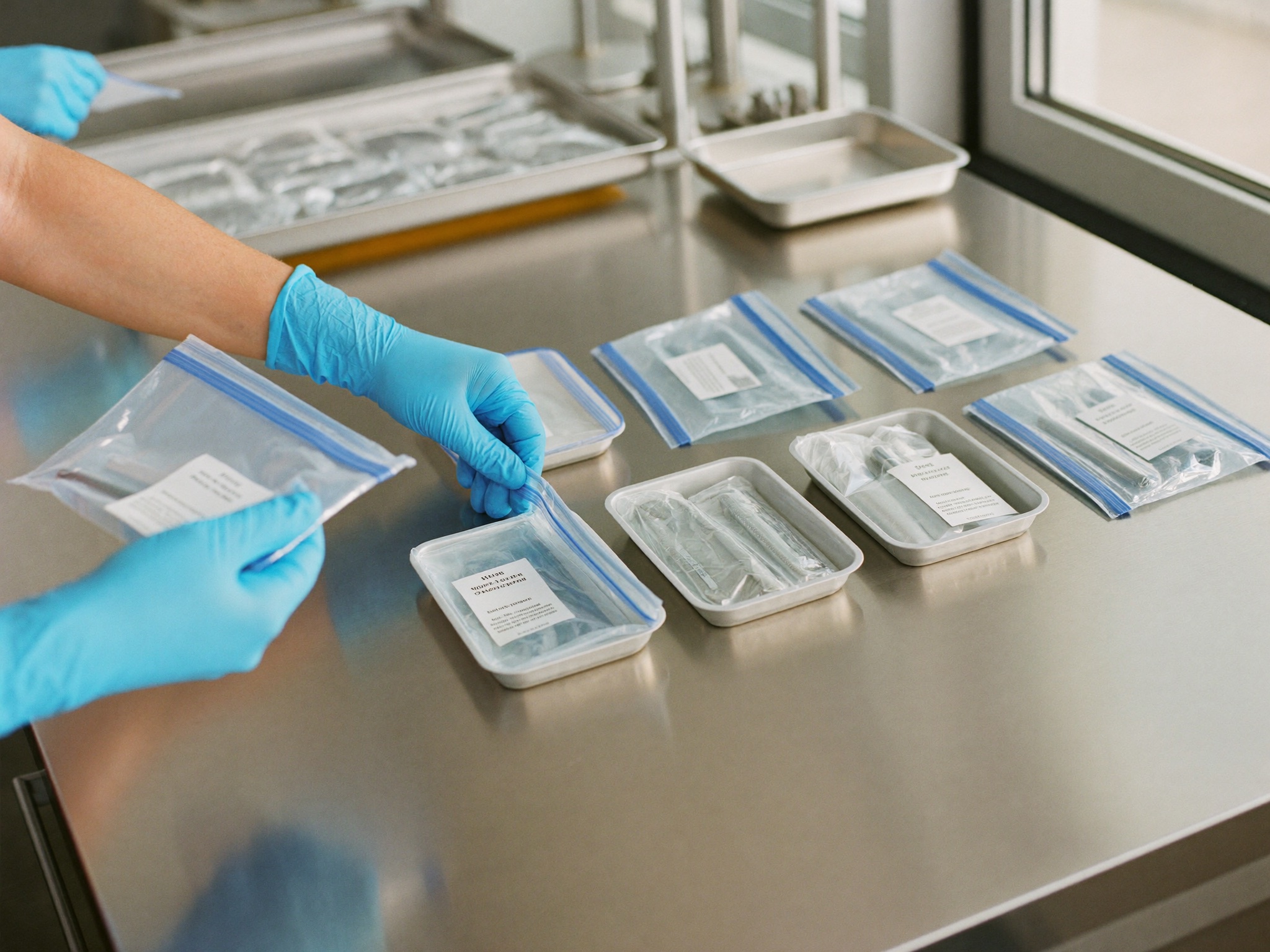 Sortierte sterile Instrumentenpakete für verschiedene Einrichtungen