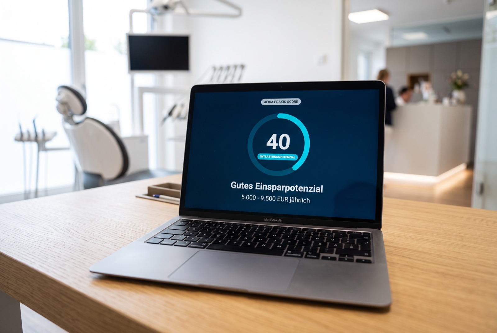 Beispiel-Auswertung auf einem Laptop in der Praxis